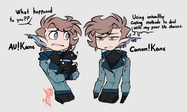 Flat simple style half-body (+1 character)