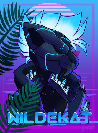 Simple shaded normal style bust with semi-complex background